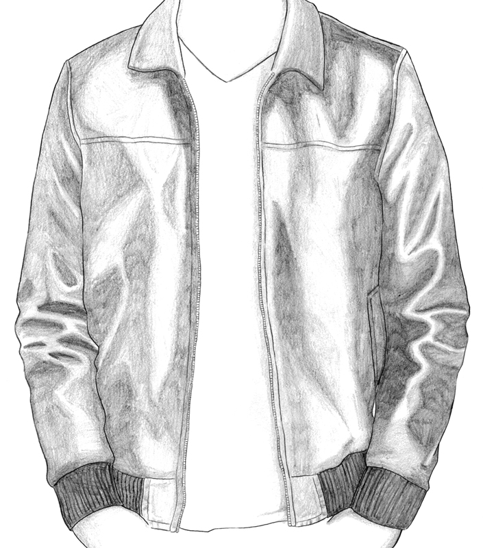 How to Draw a Leather Jacket - Liron Yanconsky