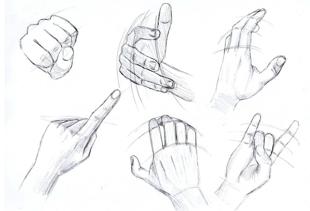 drawing a human hand