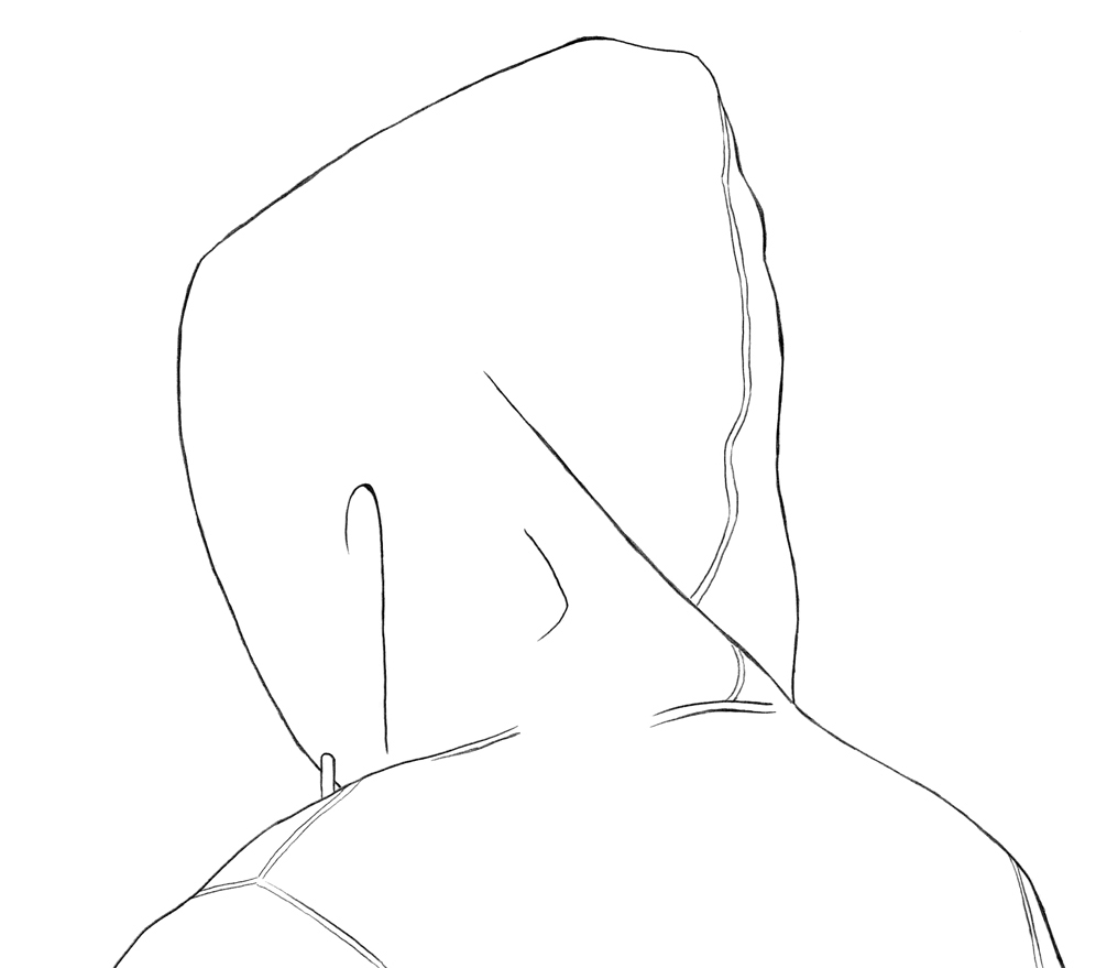 How to Draw a Hoodie Back and Side View Liron Yanconsky