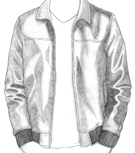 how to draw a leather jacket
