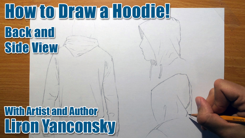 How to Draw a Hoodie: Back and Side View