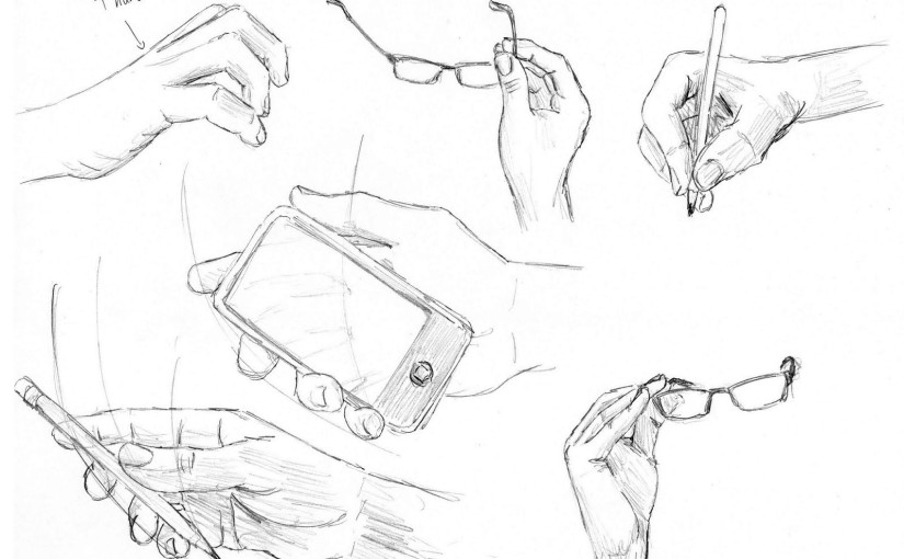 Hand reference for sketching poses on Craiyon