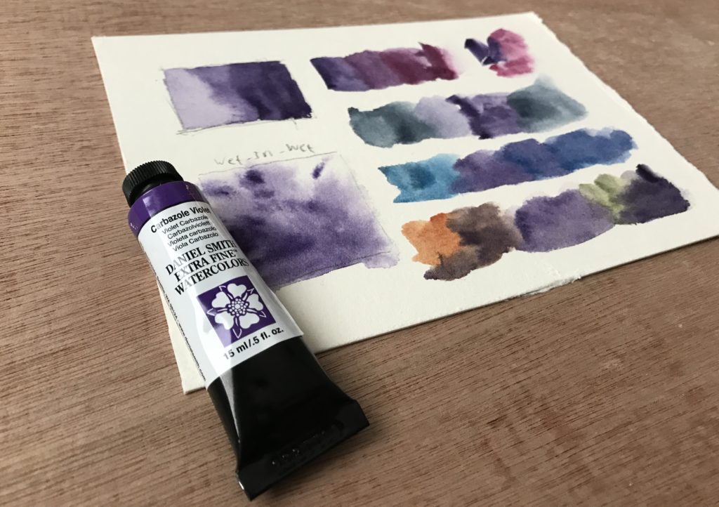 Carbazole Violet - Daniel Smith Watercolor | The Paint Show 21