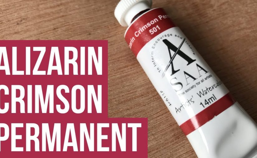 Alizarin Crimson Permanent – SAA Watercolors | The Paint Show 27