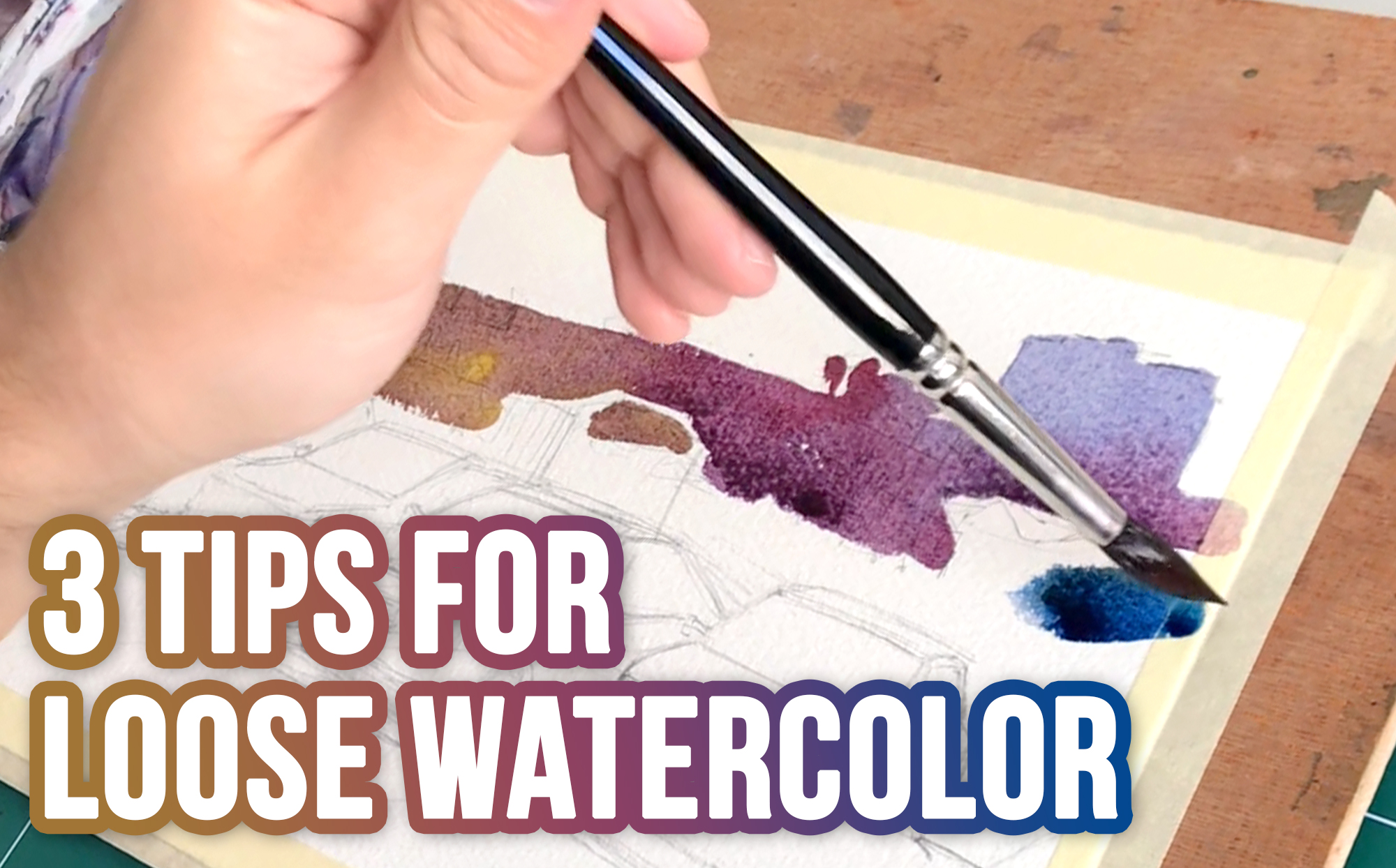 3 Tips for Loose Watercolor Painting Liron s Art Creativity